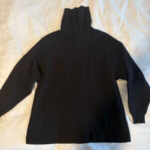 Black Free People Oversize Turtleneck, Size M